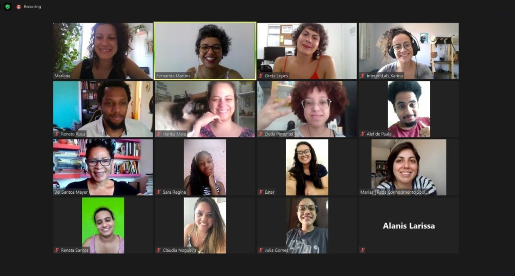 Participants during a workshop, made by videoconference, held in November.